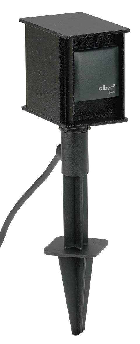 662103 Steckdosenspieß 2 fach Schwarz