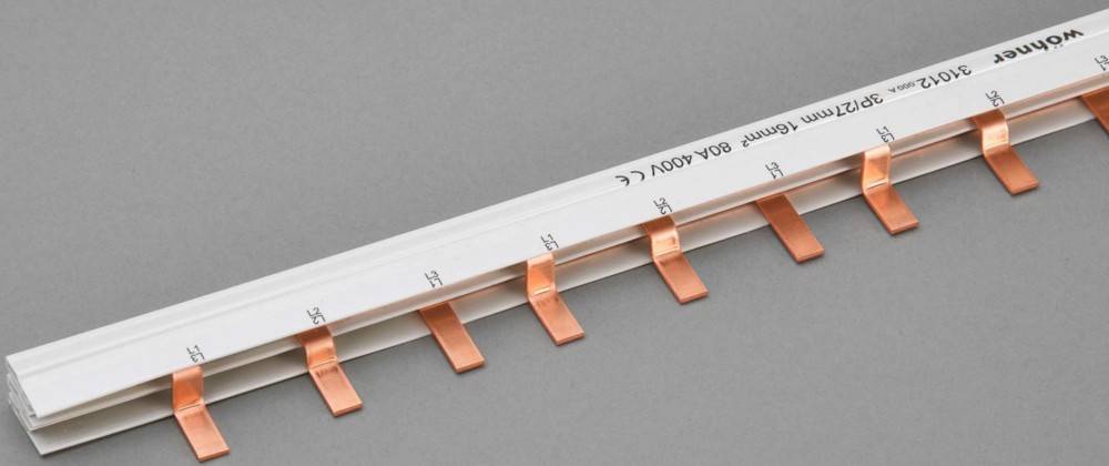 Wöhner Kammschiene 3pol. 31012