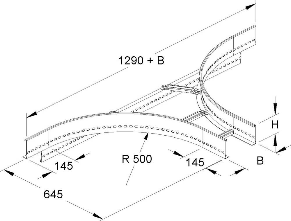 Niedax T-Stück F KLTA 100.603 F