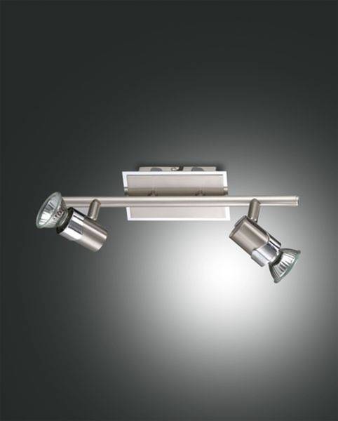 2554-82-178 Balken nickel sat.2xGU10 50W