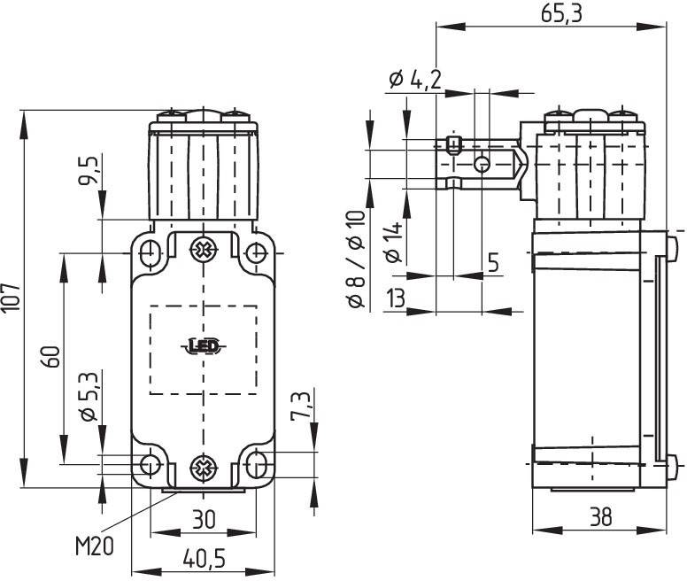 Schmersal Sicherheitsschalter TV10S 335-02Z-M20