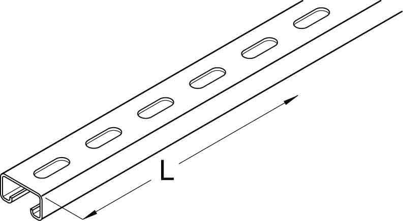 PohlCon (Puk) Profilschiene gelocht KHA 7-02S