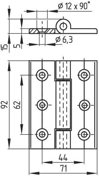 Schmersal Türscharnier TES/S