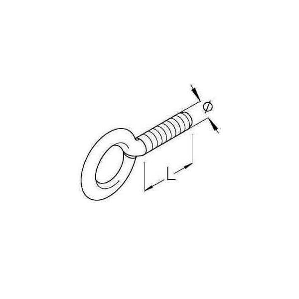 PohlCon (Puk) Drahtaugenschraube DAS 8x30