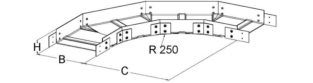 Niedax GFK-Bogen 90Grad KKB 80.400