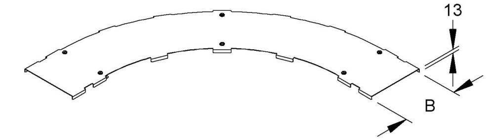 Niedax Deckel für Bogen 90Gr. KLBKDV 200 E3