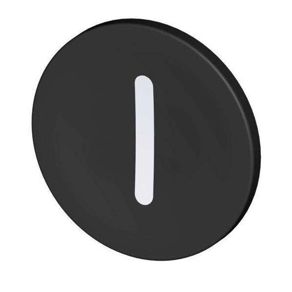 Stahl Tastenschild Tastenschild sw I