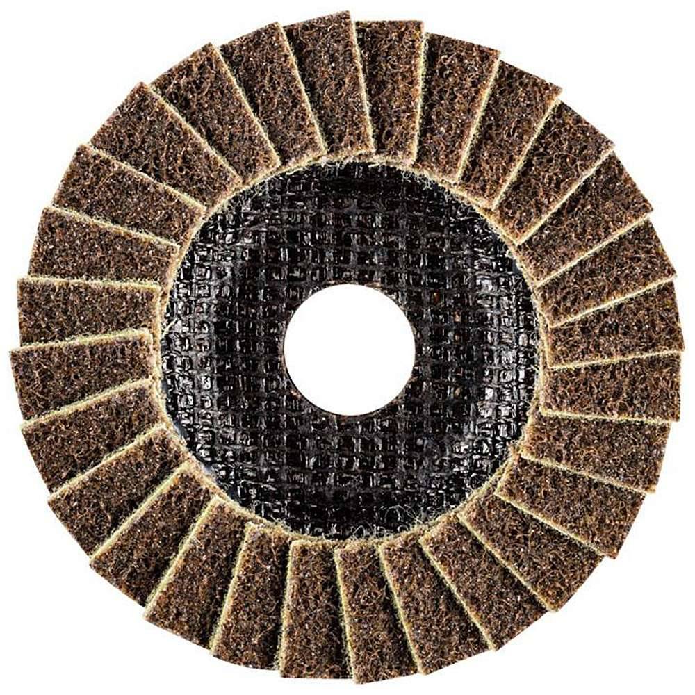 Fächerscheiben PVL- PFERD POLIVLIES® - Durchmesser 115 mm - Breite 18 mm - Korngröße 100 G - VE 5 Stück - Preis per VE