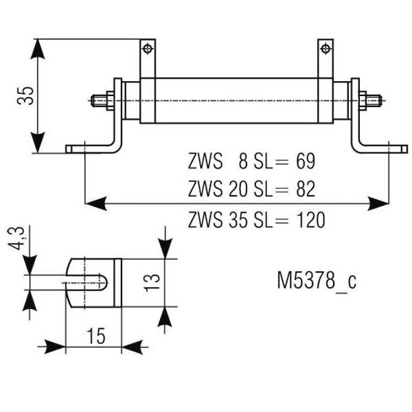 Dold&Söhne Vorwiderstand ZWS 20SL 1,6K-OHM