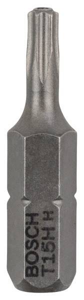 Ein Nahaufnahmebild eines sechseckigen Metallbits, das für Schraubendreher oder Bohrmaschinen verwendet wird und zum Eindrehen von Sechskantschrauben entwickelt wurde.