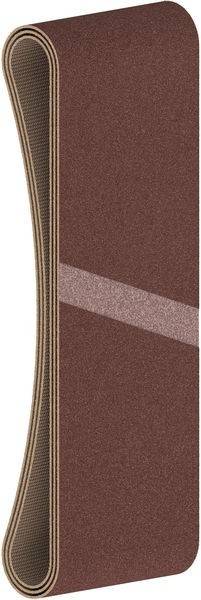 Nahaufnahme einer Schleifpapierrolle, die ihre körnige, strukturierte Oberfläche und braune Farbe zeigt, die zum Glätten oder Polieren von Oberflächen verwendet wird.