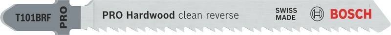 Das Bild zeigt einen Teil einer gezahnten Werkzeugklinge mit dem teilweise sichtbaren Text ‚clean re' vor einem grauen Hintergrund.
