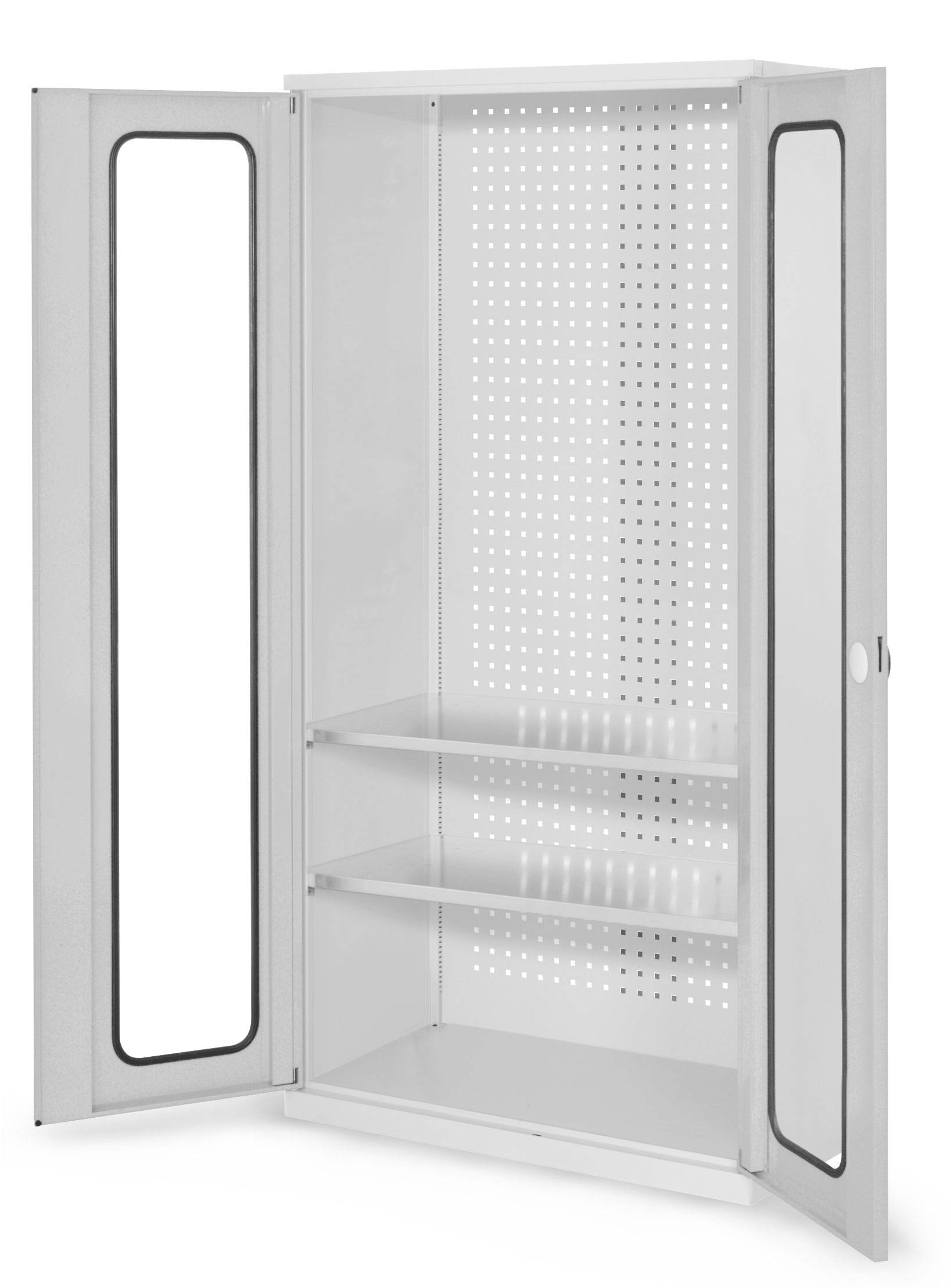 Kappes ®RasterPlan Werkzeugschrank 1950x1000m Modell 5 Tiefe 500mm Sichtfenstertüren lichtgrau
