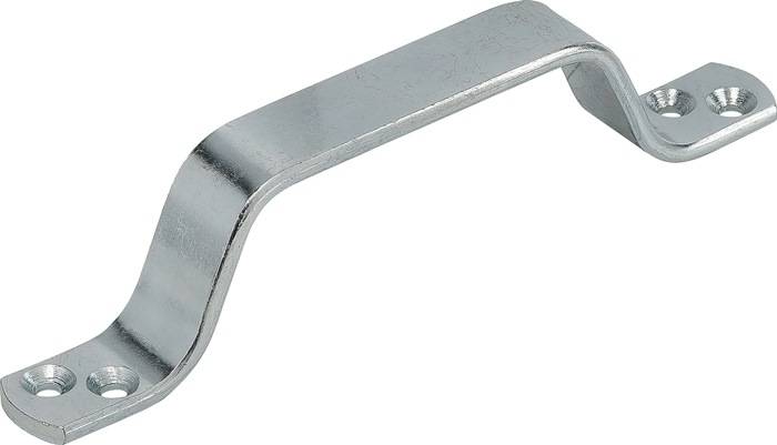 Handgriff L.160mm B.20mm STA blau verz.Anz.Löcher 4 VORMANN