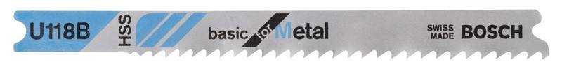 Eine Nahaufnahme einer Sägeblatt-Klinge mit teilweise sichtbarem Text, der „for Metal