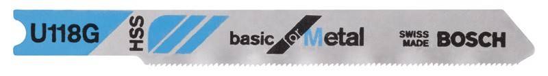 Das Bild zeigt einen Abschnitt einer Metallsägeblatt mit dem Text 