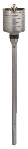 Eine lange, schlanke Metallstange mit einer glatten, spiegelnden Oberfläche, die vertikal vor einem einfarbigen Hintergrund steht.