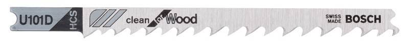 Nahaufnahme einer gezahnten Kante an einer Metallklinge mit Teiltext 'wood'.