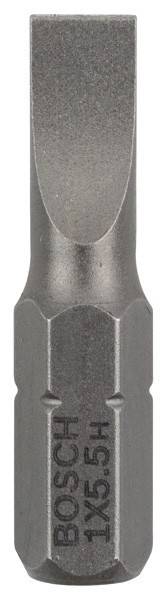 Ein metallisches Sechskant-Bit-Werkzeug, üblicherweise zum Eindrehen von Schrauben und Bolzen verwendet, von vorne gezeigt und dessen sechseckige Form hervorgehoben.