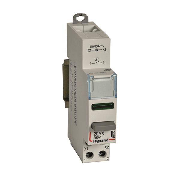 Einpoliges modulares elektrisches Schütz oder Relais der Marke „Legrand