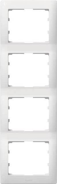 LEGRAND 771008 Rahmen 4-fach senkrecht ultraweiss