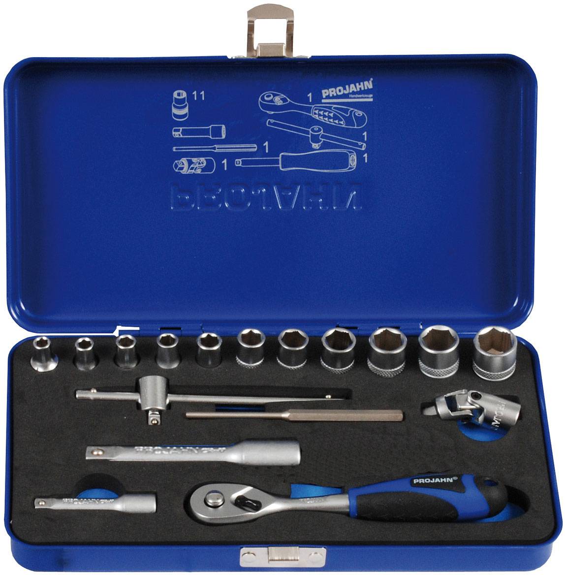 Projahn Xi-on 3/8" Steckschlüssel Satz 17-tlg.