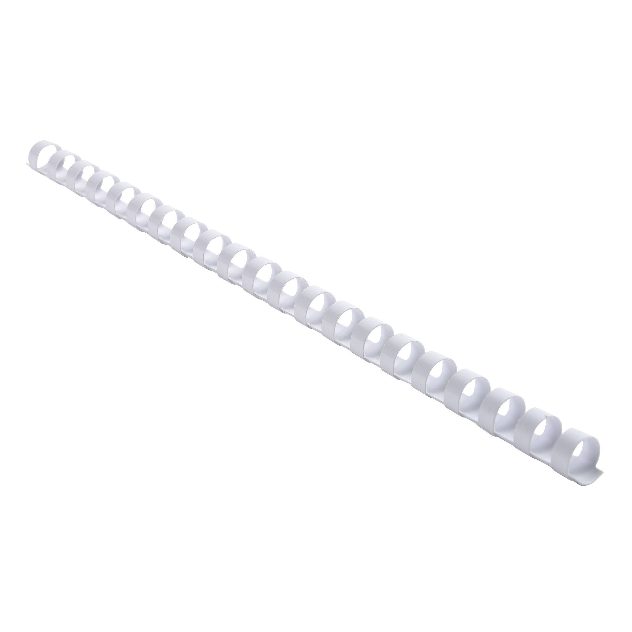 Exacompta Schachtel mit 25 Spiralen 12 mm PVC für die Bindung, A4, Weiß, 76400E