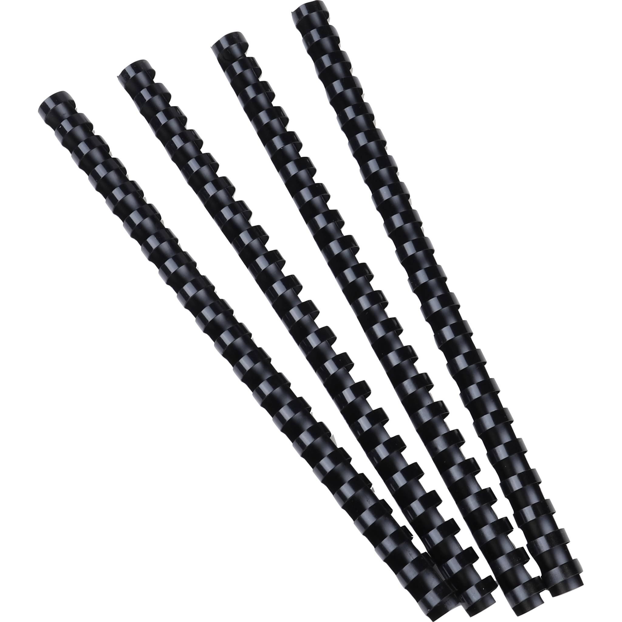 Exacompta Schachtel + 100 Spiralen 12 mm PVC für die Bindung A4 Schwarz 75401E