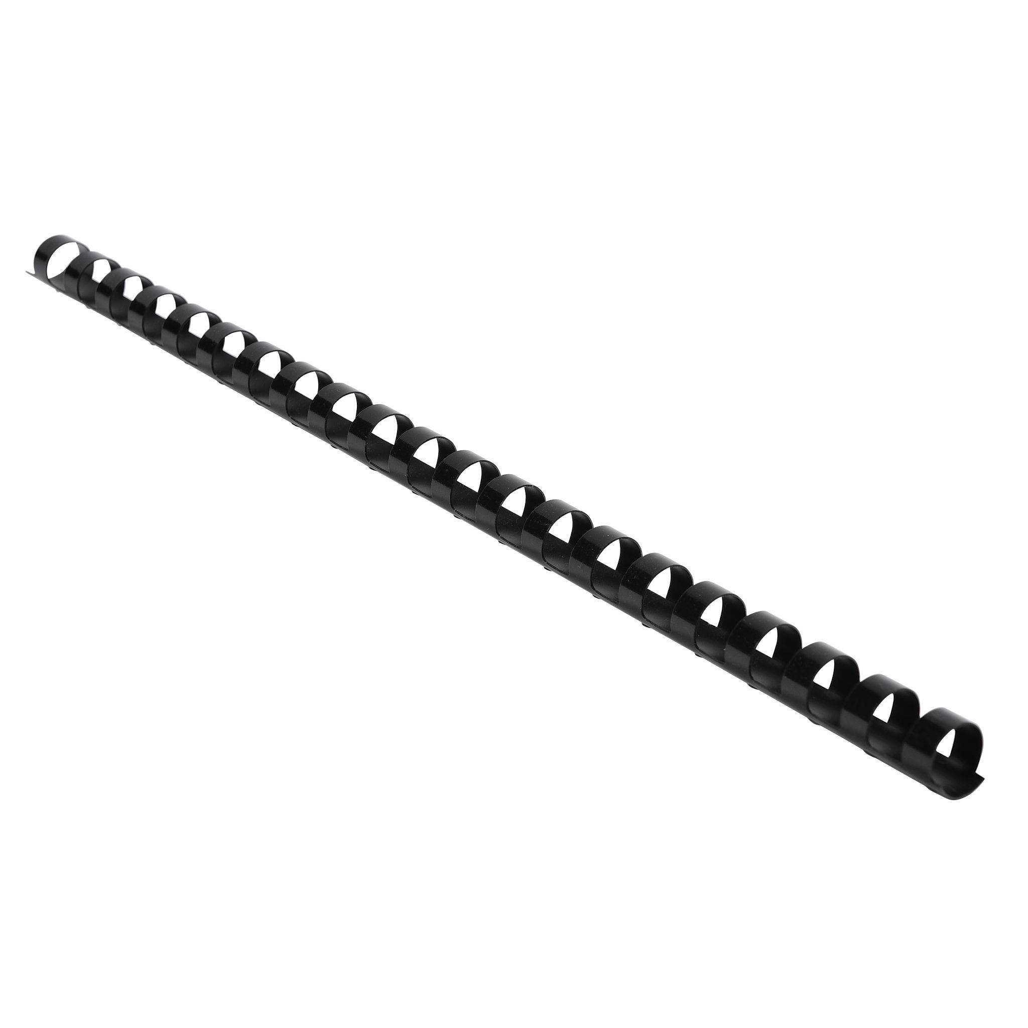 Exacompta Schachtel + 25 Spiralen 12 mm PVC für die Bindung, A4, Schwarz, 76401E