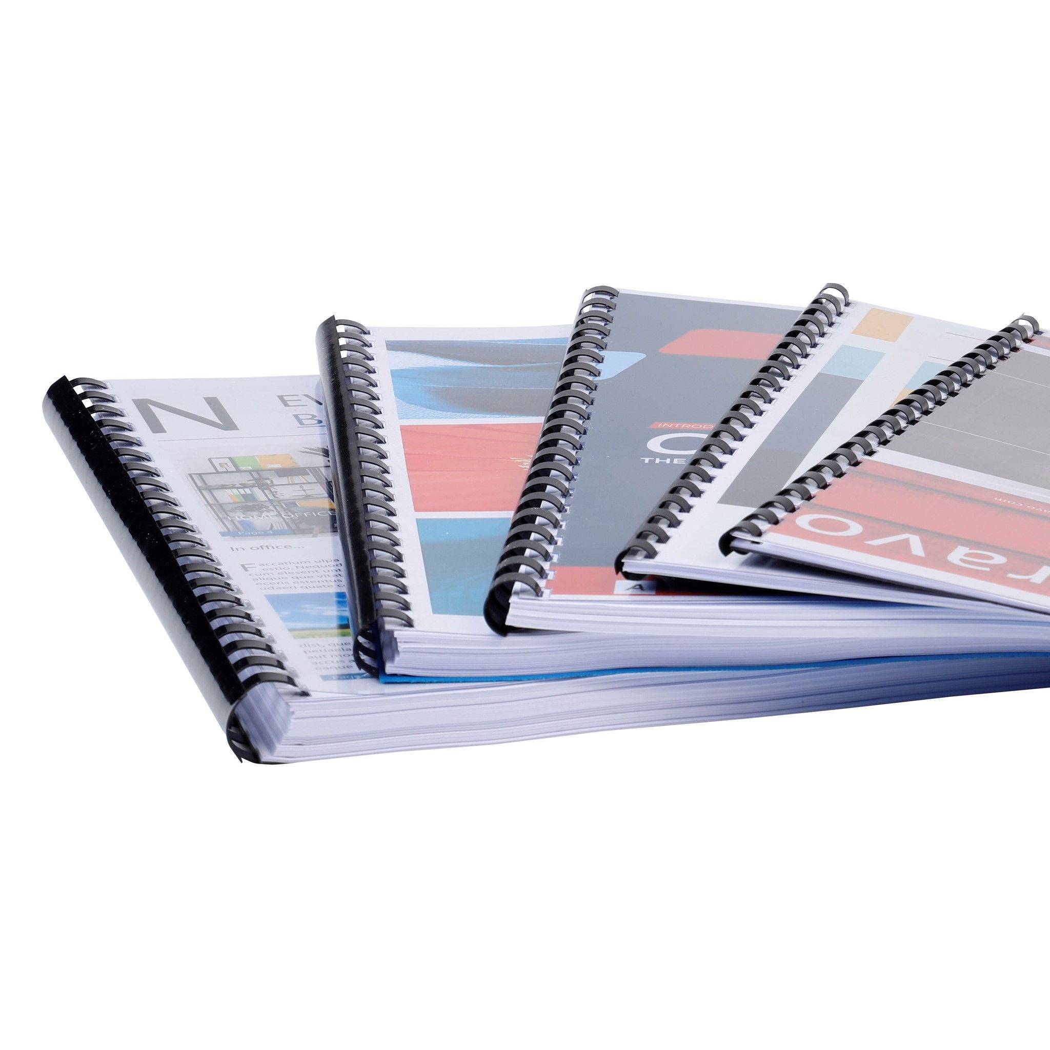 Exacompta Schachtel + 100 Spiralen 25 mm PVC für die Bindung A4 Schwarz 75701E