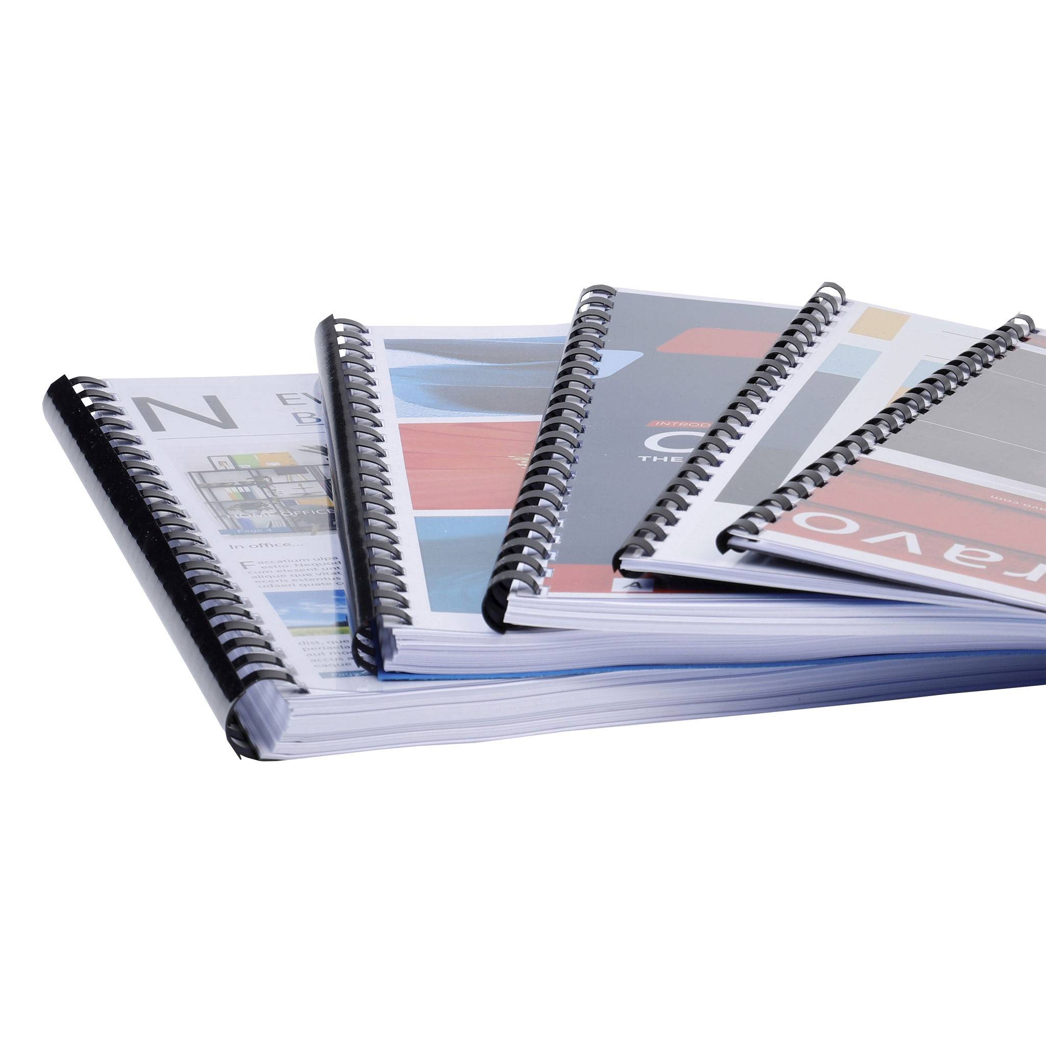 Exacompta Schachtel + 100 Spiralen 10 mm PVC für die Bindung A4 Schwarz 75301E