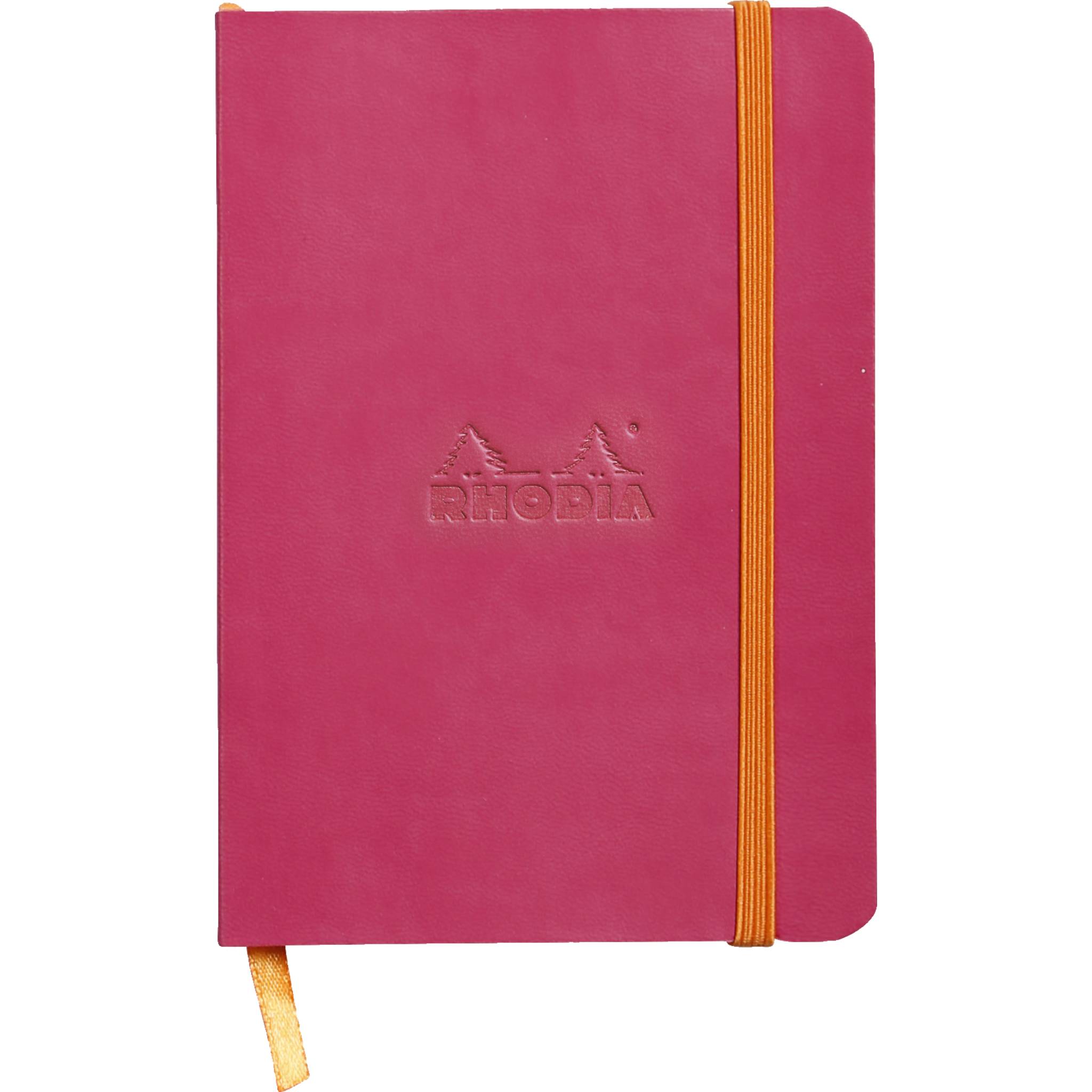 Rhodia flexibles Notizbuch A6 72 Bl liniert, Papier 90g, Himbeer 117312C