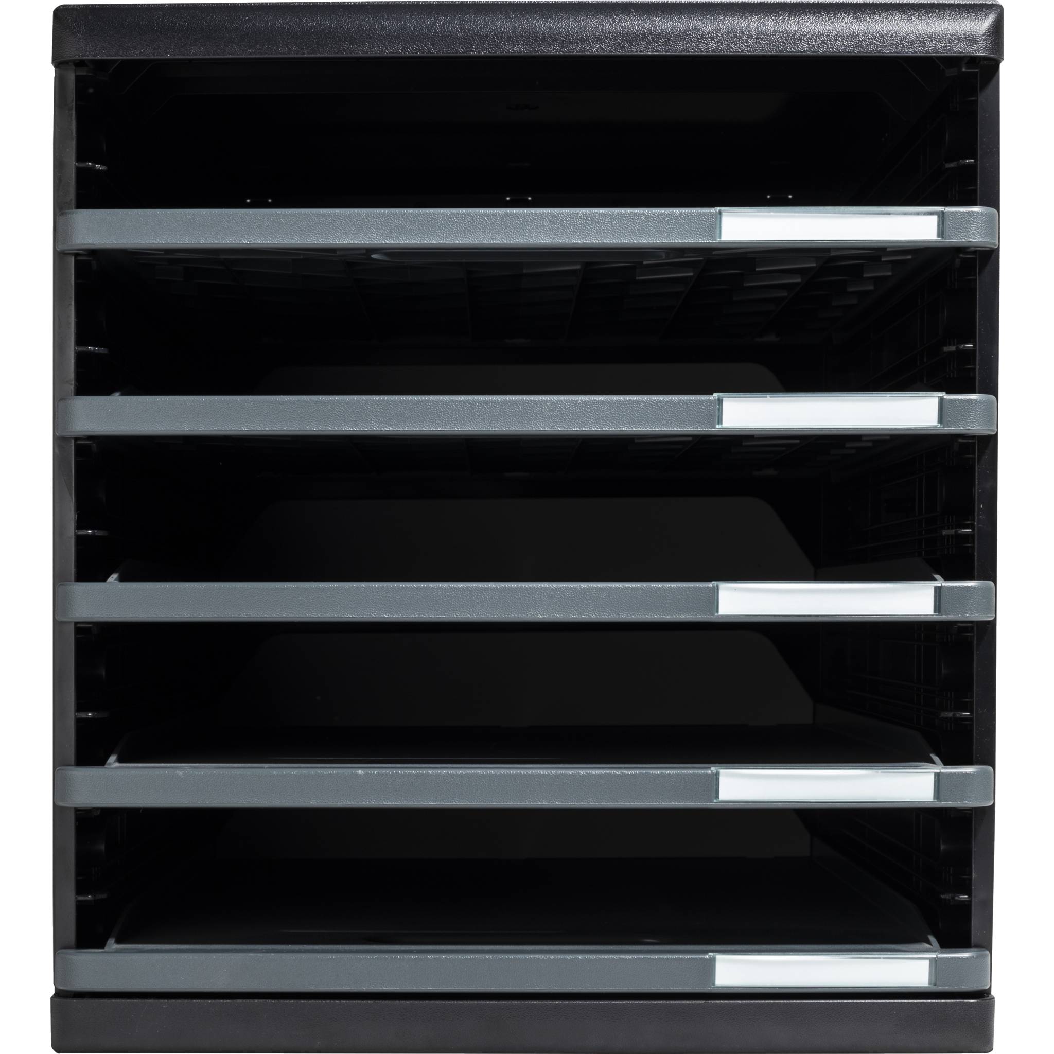 Exacompta Schubladenbox MODULO A4, 5 offene Schubladen - Dunkelgrau - 303714D