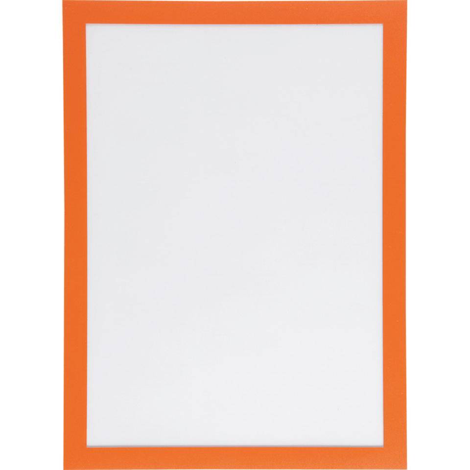 DURABLE Informationsrahmen DURAFRAME, orange, selbstklebend, A4,2/VE