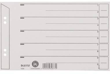 LEITZ 121020780 Leitz Trennblatt 16560085 A5 quer 200g Karton grau 100 St./Pack.