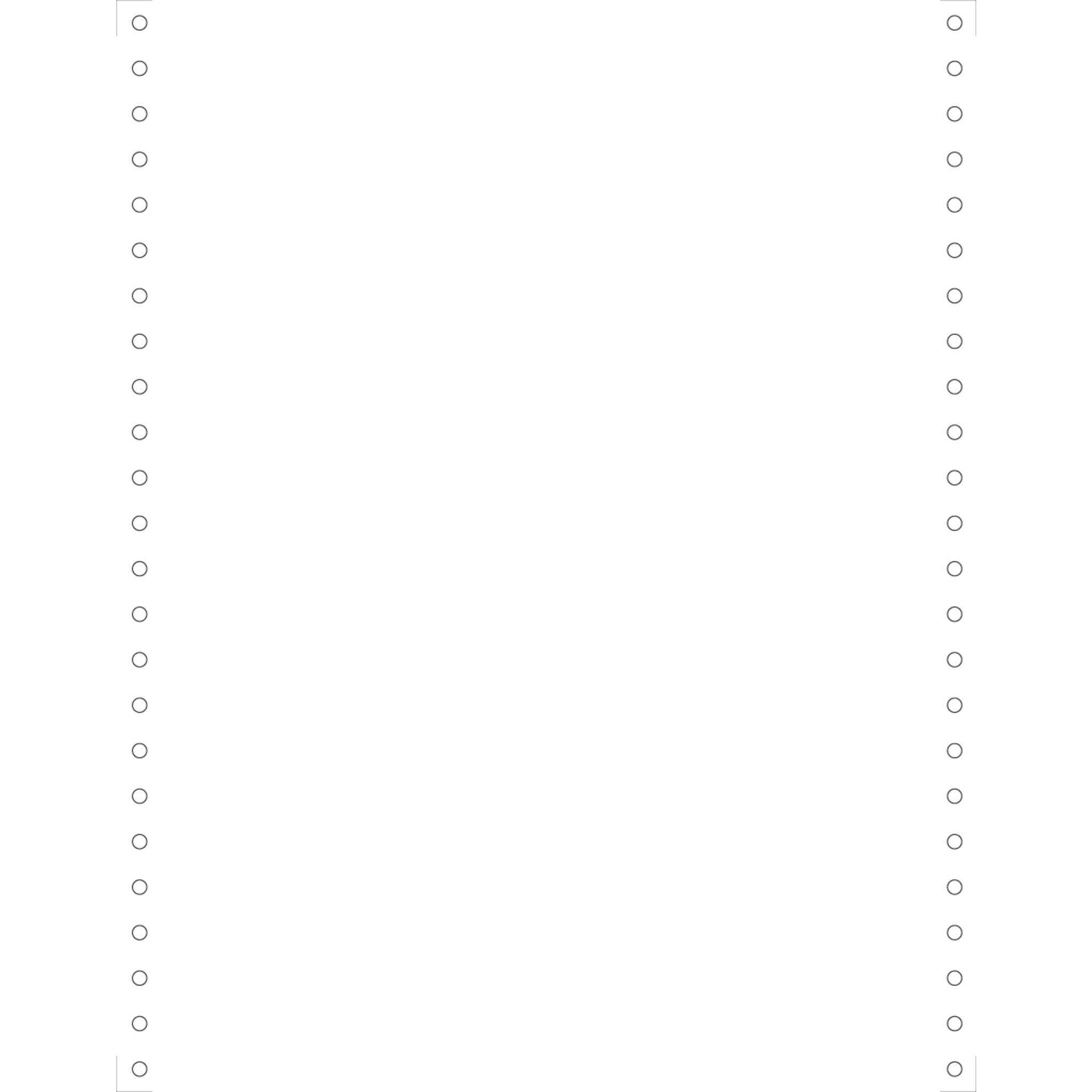 Exacompta "COMP.PAP.ENDLOS 1-FACH 70G 240X12"" 2000P" - Weiß - 65421E