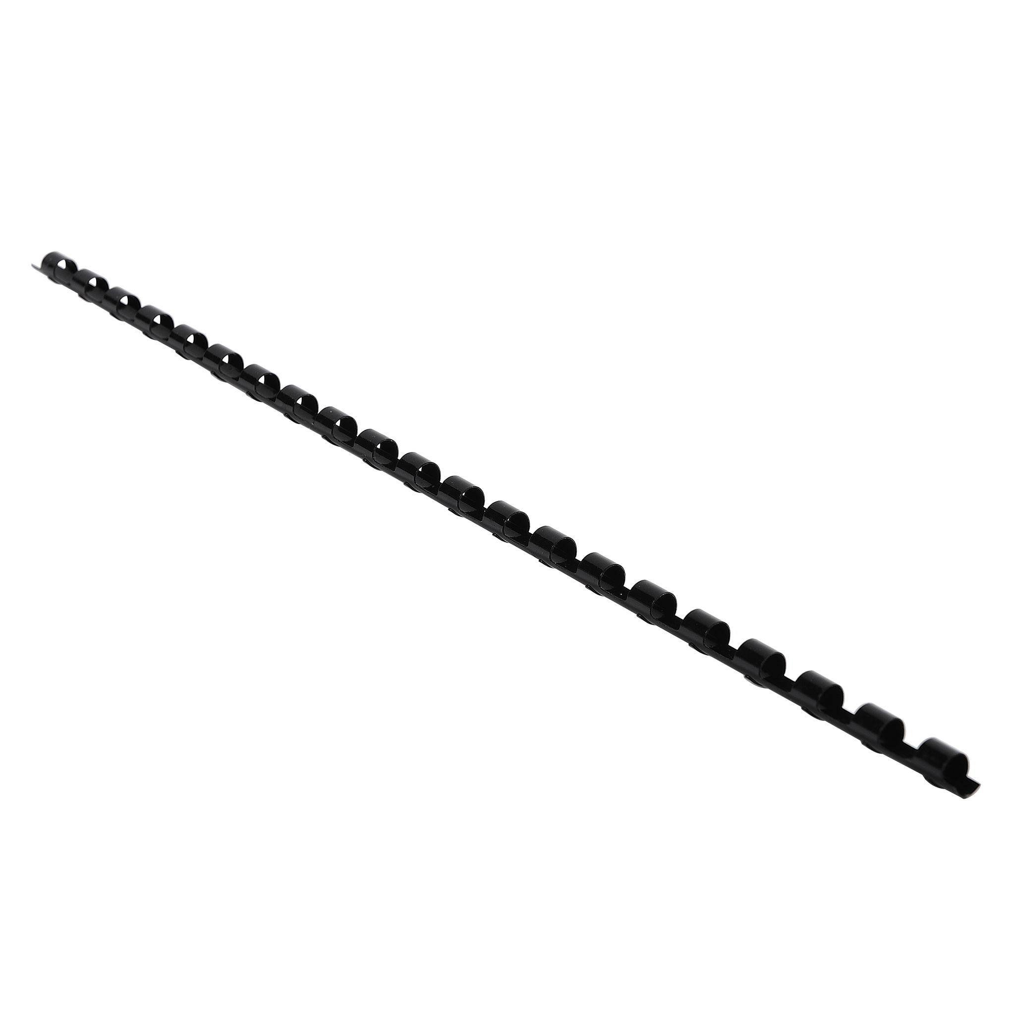 Exacompta Schachtel + 100 Spiralen 6 mm PVC für die Bindung, A4, Schwarz, 75101E