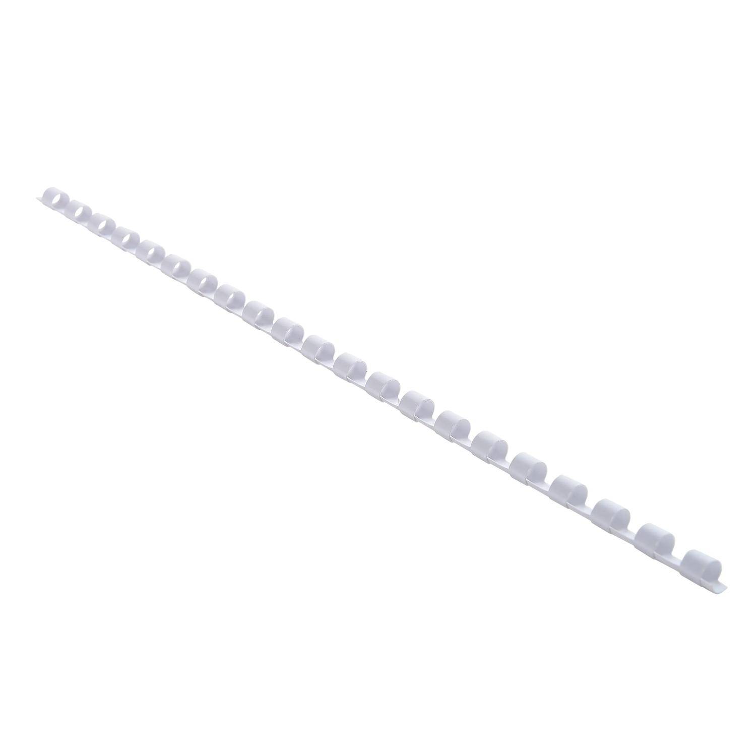 Exacompta Schachtel mit 25 Spiralen 6 mm PVC für die Bindung, A4, Weiß, 76100E
