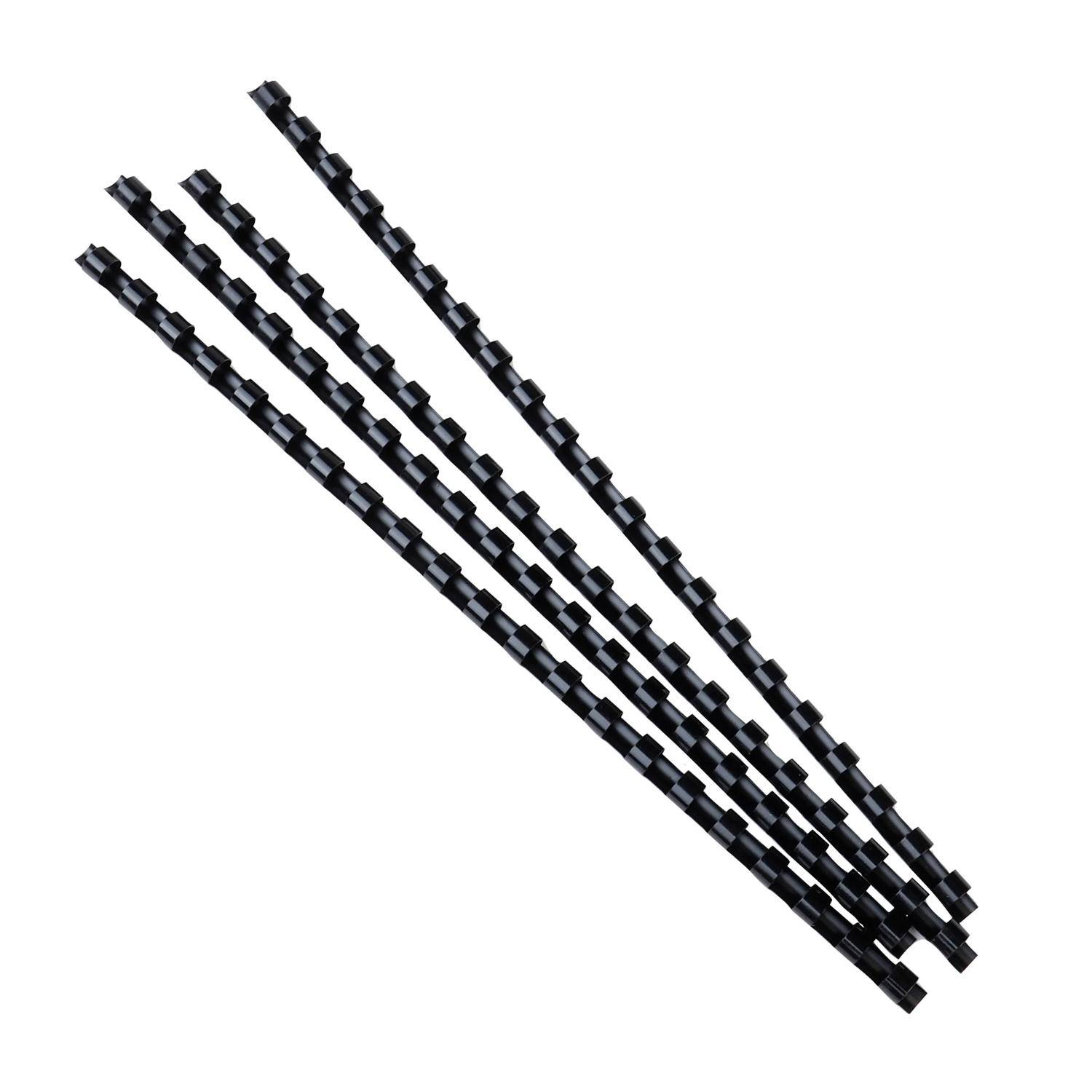 Exacompta Schachtel + 100 Spiralen 8 mm PVC für die Bindung, A4, Schwarz, 75201E