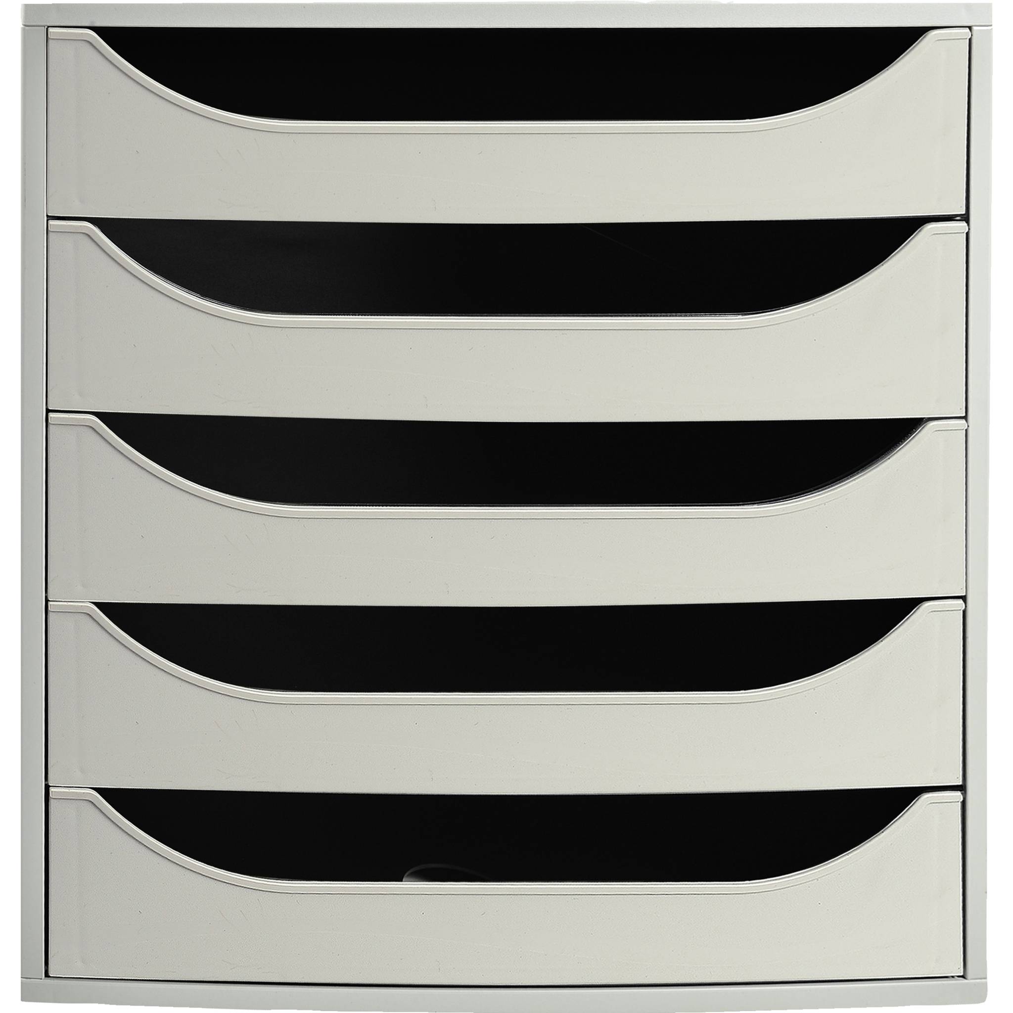 Exacompta ECOBOX Schubladenbox mit 5 Schubladen - Grau - 229606D