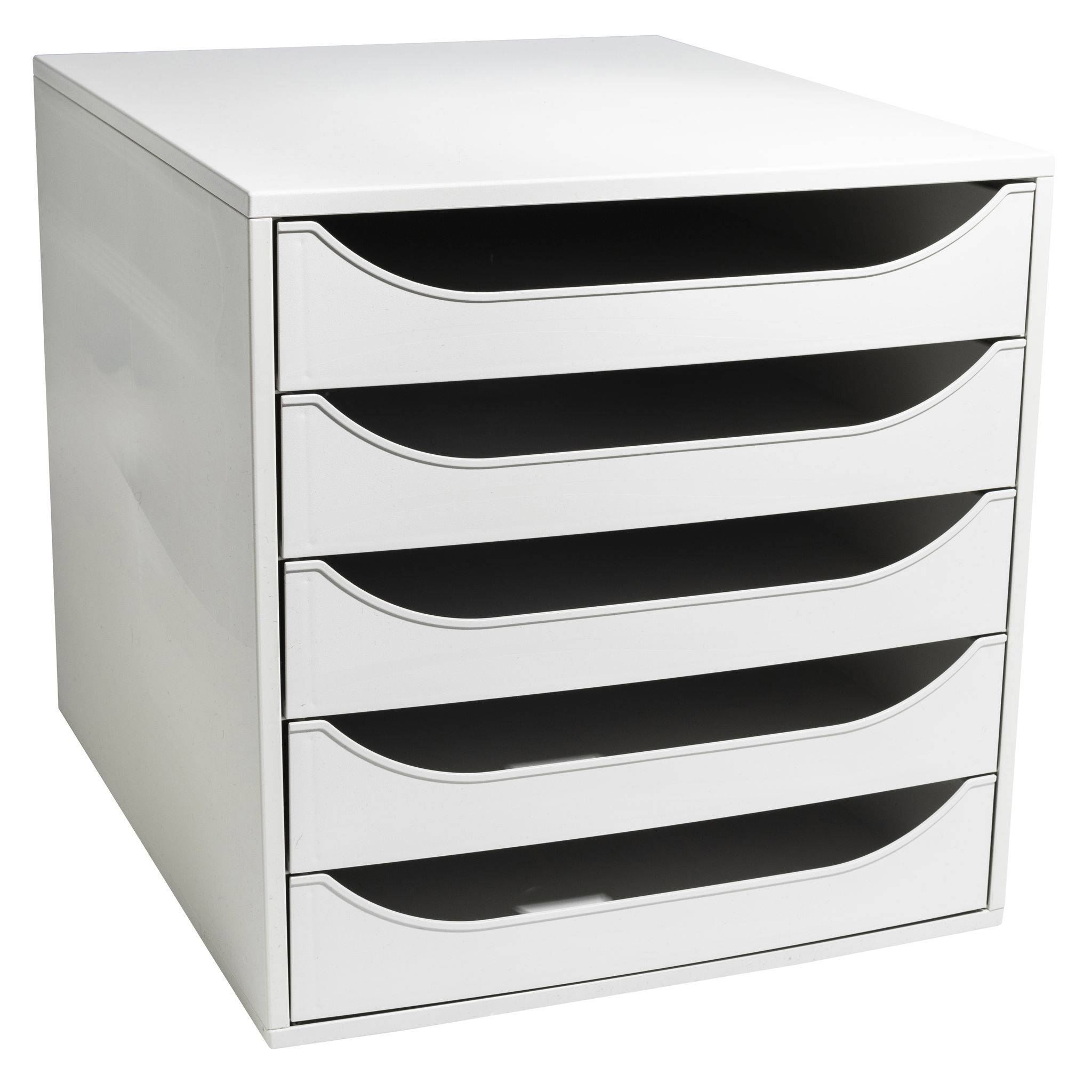 Exacompta ECOBOX Schubladenbox mit 5 Schubladen - Grau - 229606D