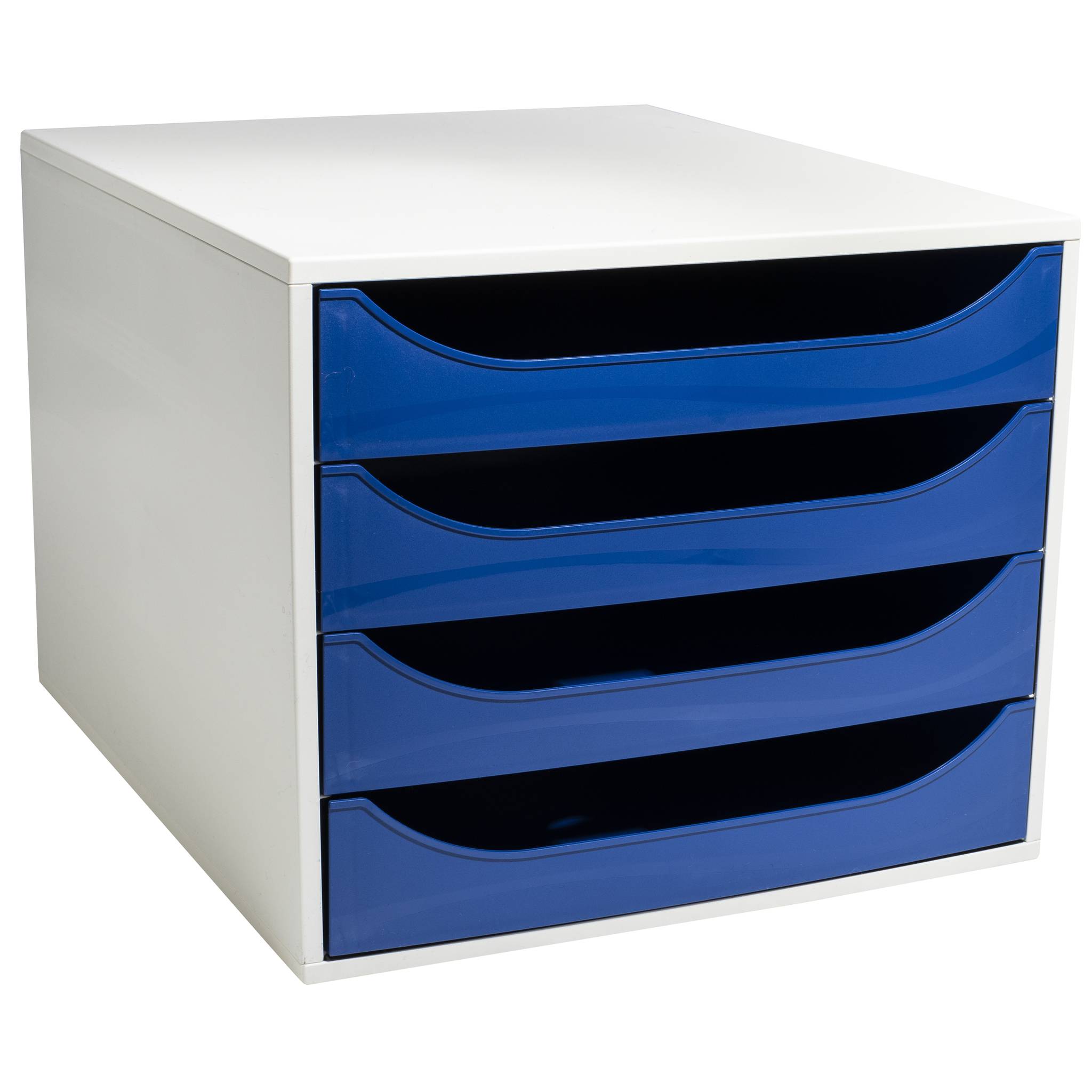 Exacompta ECOBOX Schubladenbox mit 4 Schubladen - Nachtblau - 2286104D