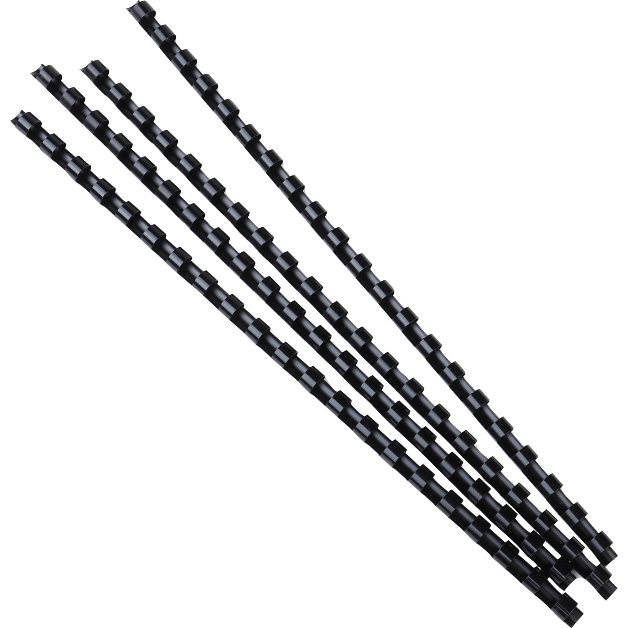 Exacompta Schachtel + 100 Spiralen 8 mm PVC für die Bindung, A4, Schwarz, 75201E