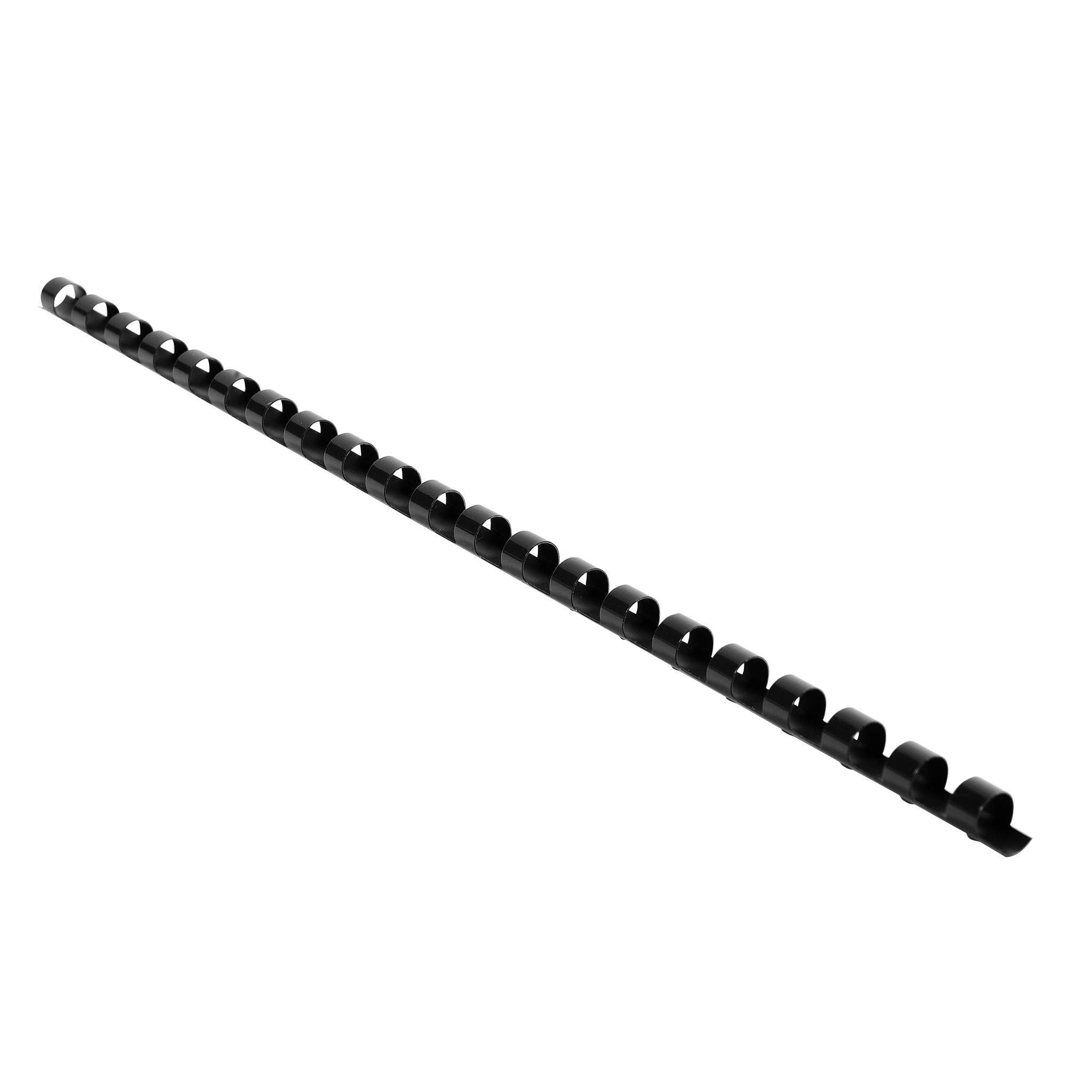 Exacompta Schachtel + 25 Spiralen 8 mm PVC für die Bindung, A4, Schwarz, 76201E