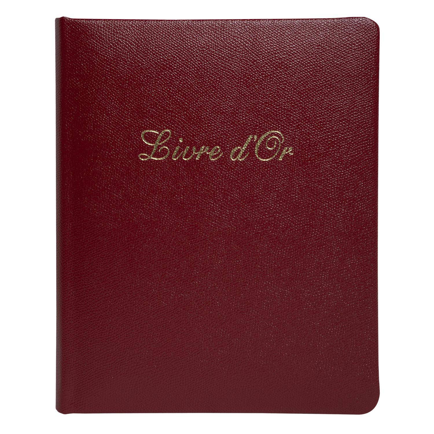 Exacompta Gästebuch Alpillez, 70 Blatt schwarz, 26x22 cm, Hochformat, Rot, 4715E