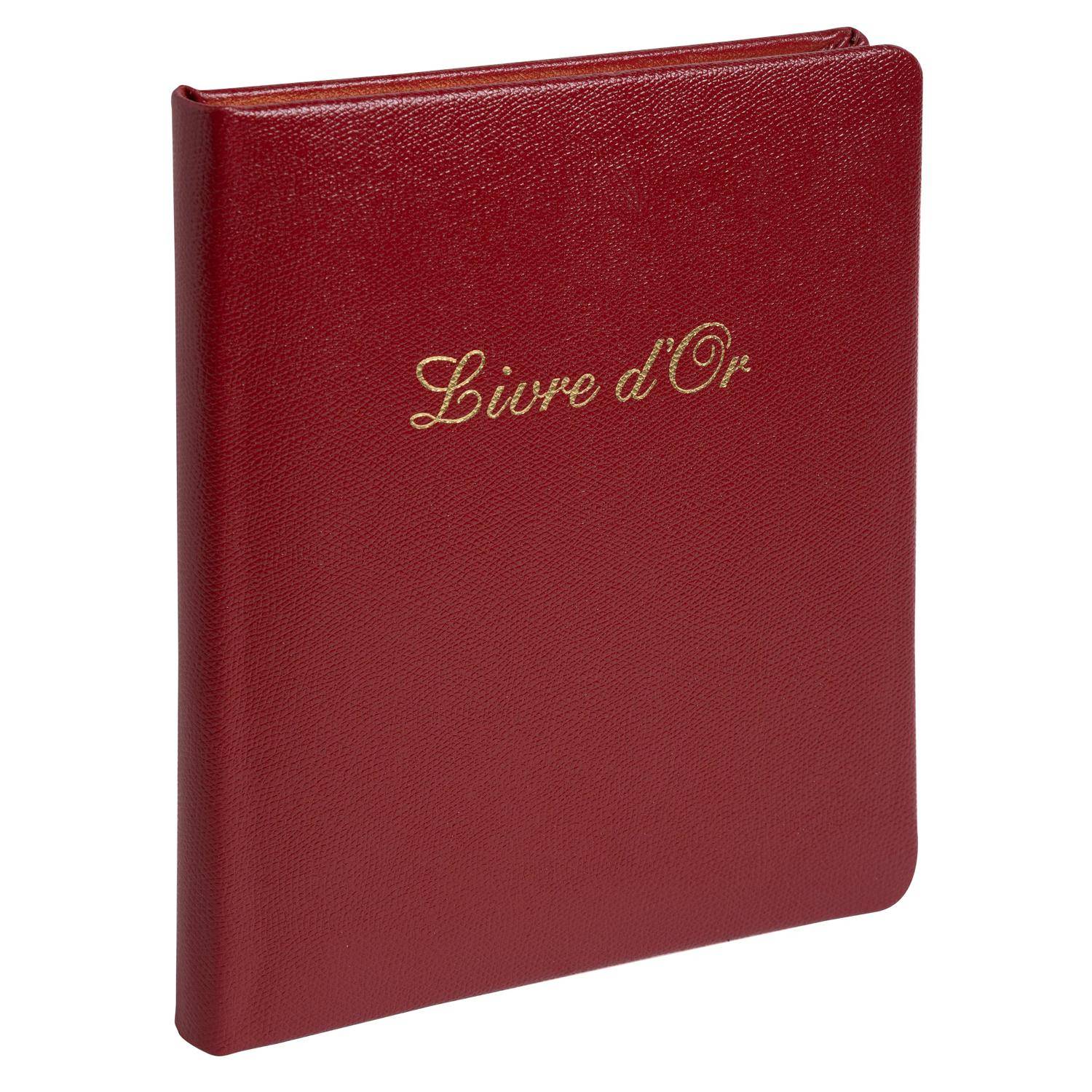 Exacompta Gästebuch Alpillez, 70 Blatt schwarz, 26x22 cm, Hochformat, Rot, 4715E