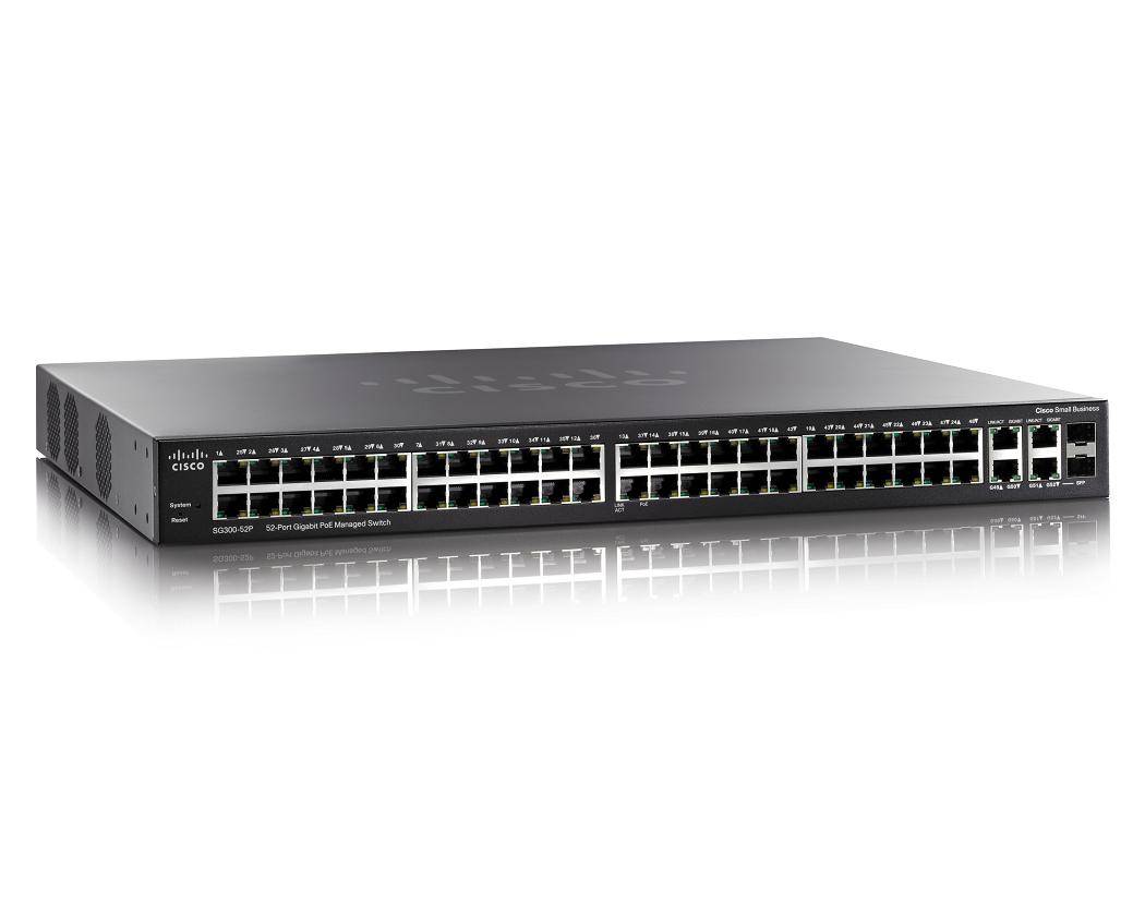 Cisco Small Business SG300-52P - Switch - L3 - managed - 50 x 10/100/1000 (PoE+)