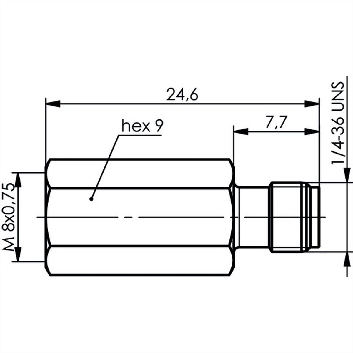 TELEGÄRTNER Adapter FME-Stecker / SMA-Buchse