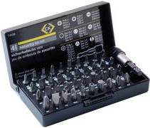 C.K Sicherheits-Bitsatz, 41-teilig bestehend aus: 40 Bits aus hochwertigem S2-Stahl, mit