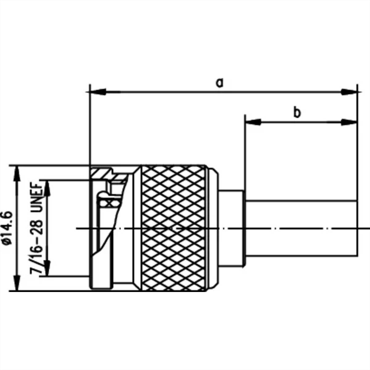 TELEGÄRTNER TNC-Crimpstecker 50 Ohm für RG-58C/U